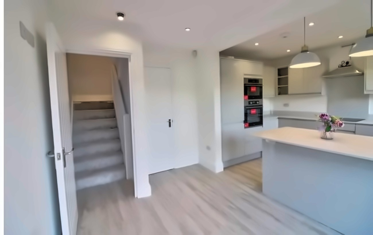 Kitchen and hallway